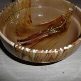 Set of 4 terracotta bowls (different decorations)