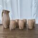 Ceramic pitcher and glasses by Grandjean Jourdan, Vallauris