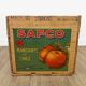 Wooden crate transporting apples safco chile 1959