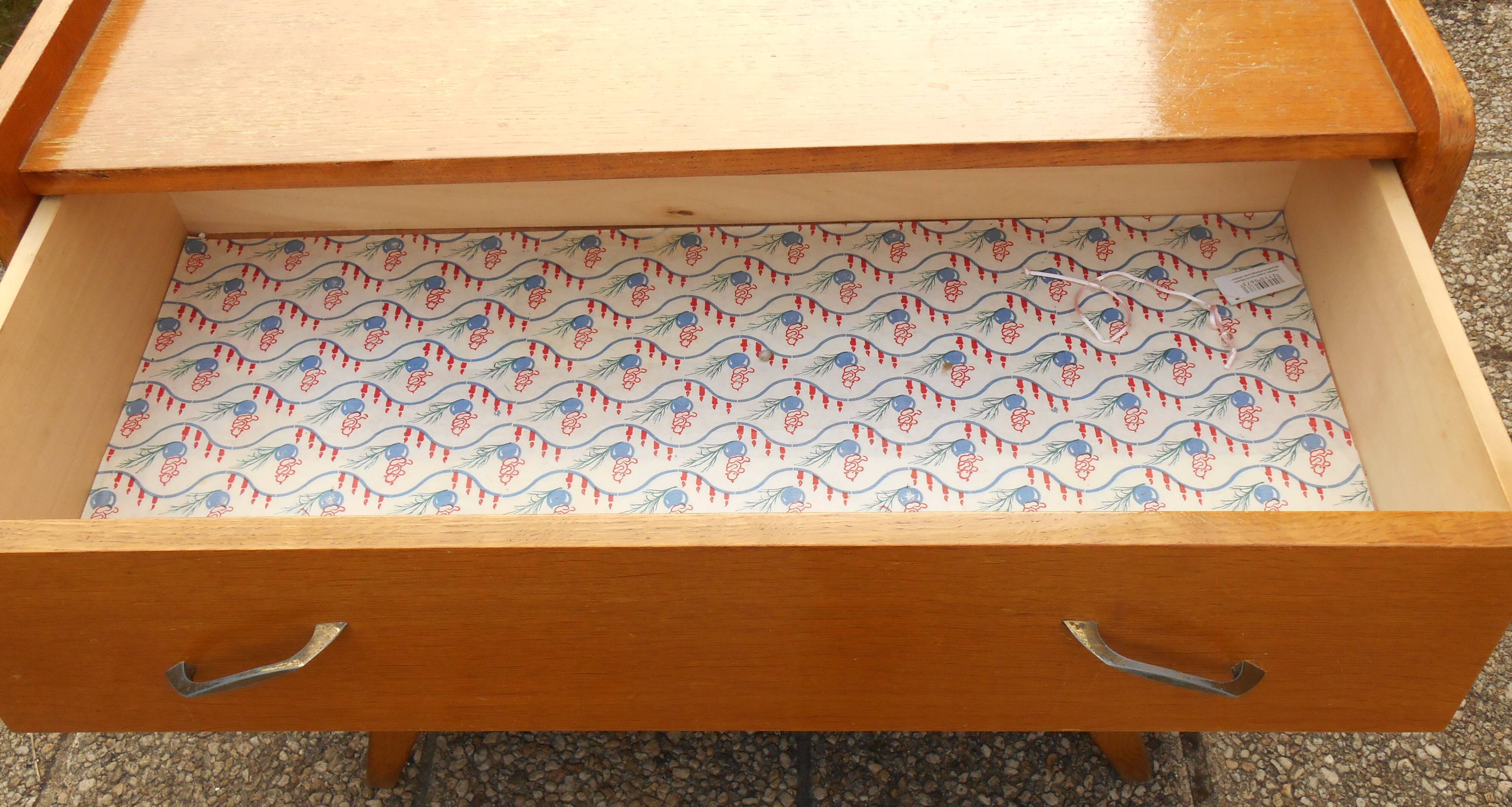 Commode pieds compas vintage 50/60