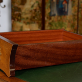 Writing table in gilded wood and Walnut Louis VI