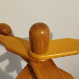 Pine coat rack from the 70s