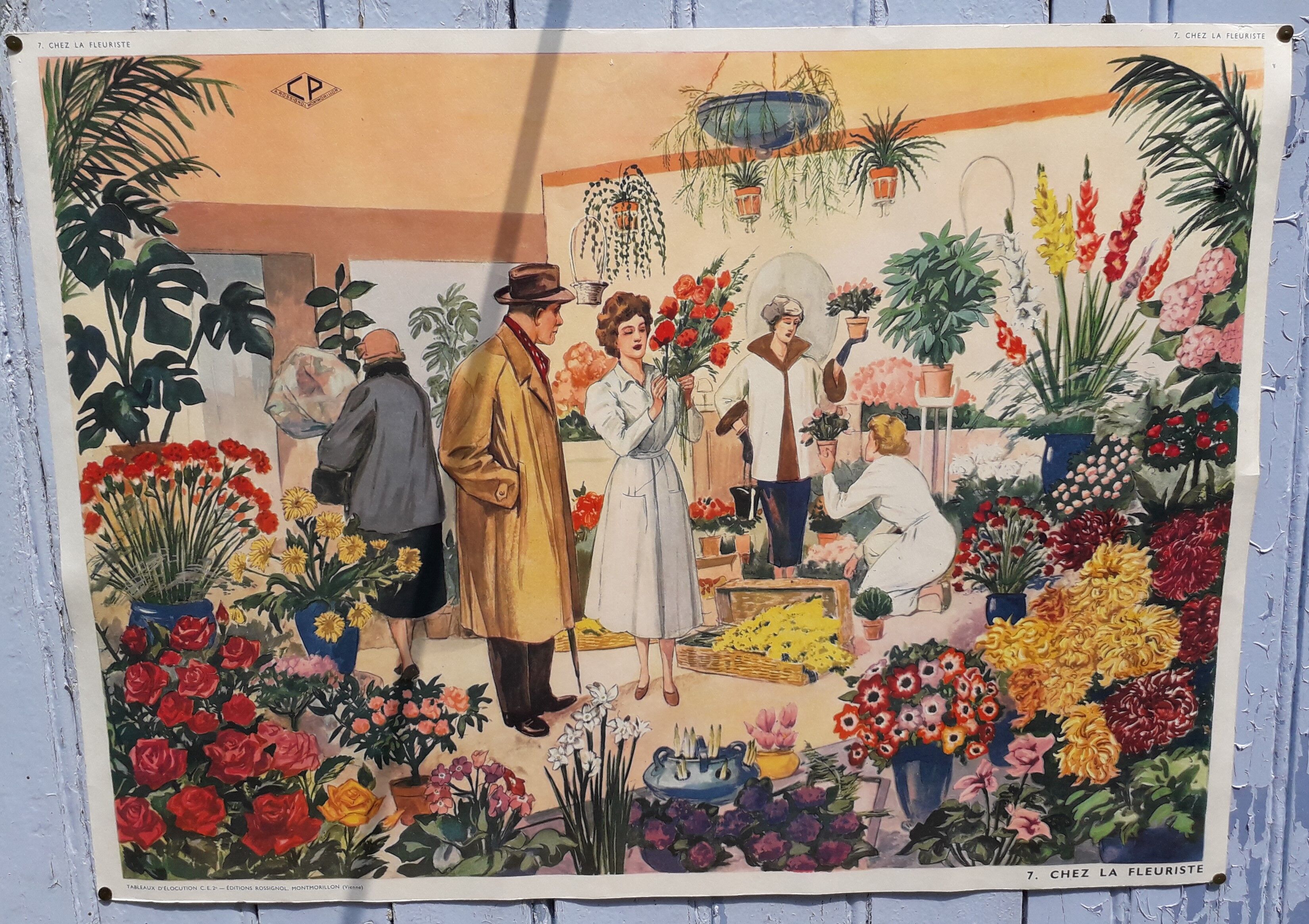 School poster "The Christmas Tree-The Florist"