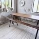 XXL trestle farm table 4m and its benches