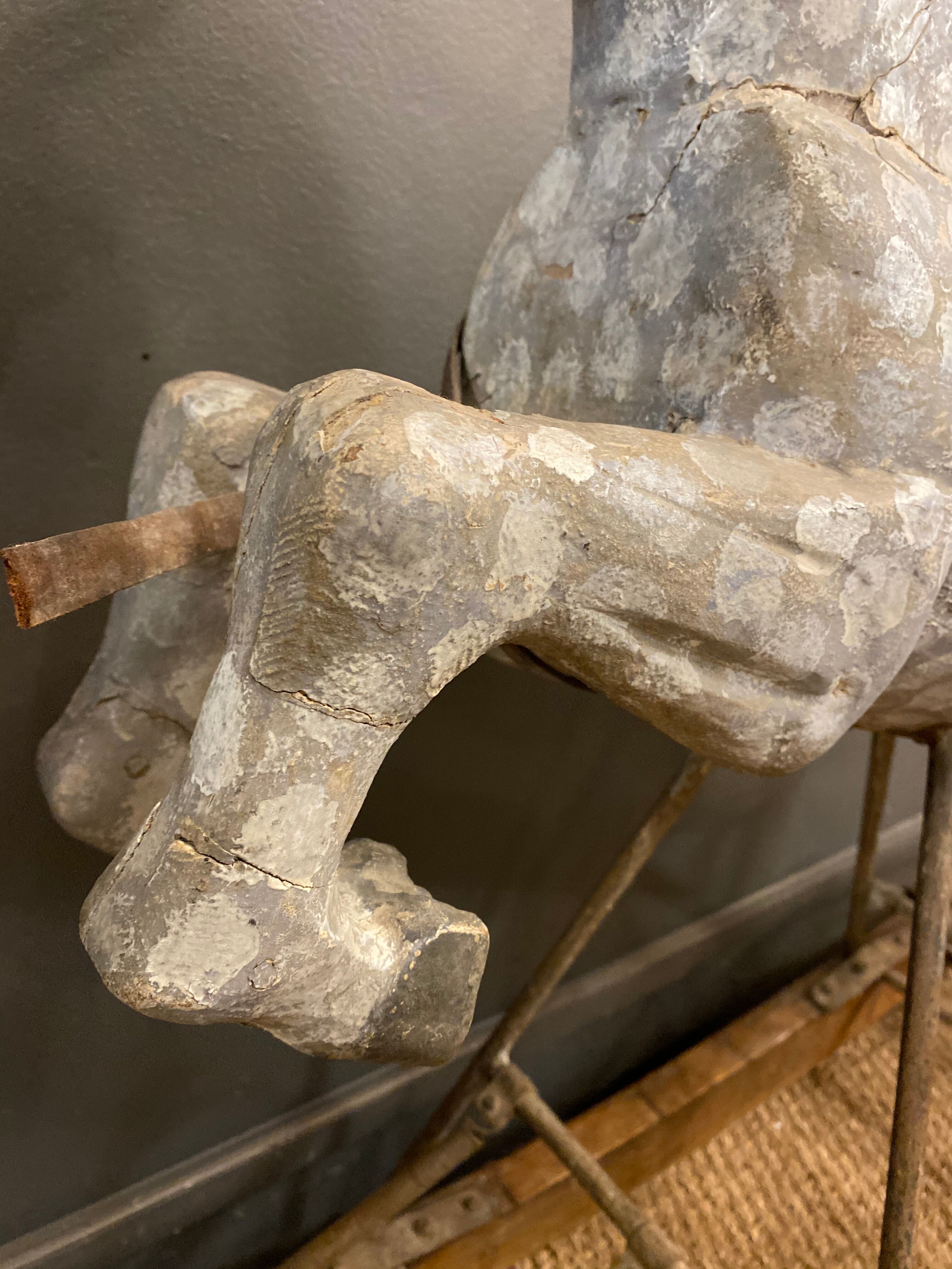 Wooden rocking horse 1900