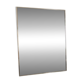 Vintage mirror in gilded brass and smoked glass. circa 1970