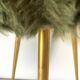 Pelfran khaki moumoute stool, 1960s