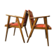 Paire fauteuils bridge vintage, 1950