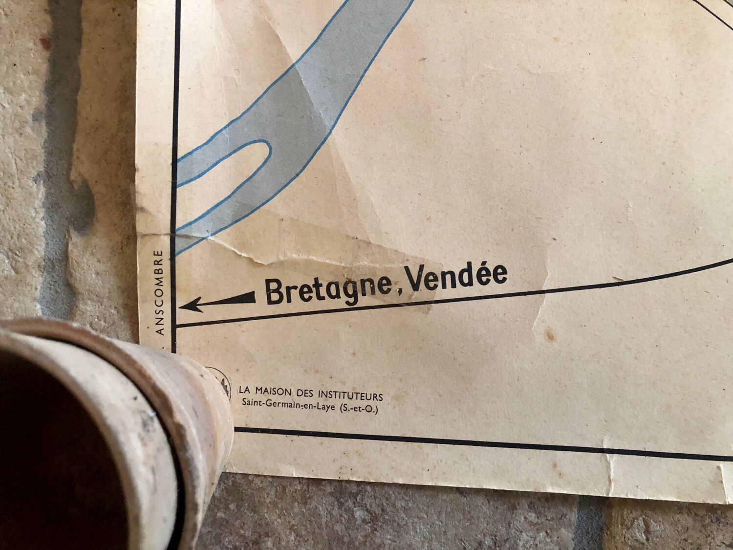 Old school map of Paris