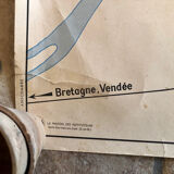 Old school map of Paris