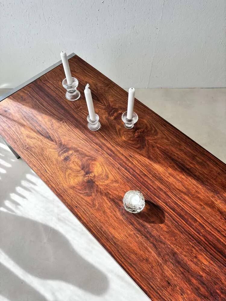 Vintage Dutch Design coffee table by Topform, rosewood, 1960s.