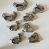 Zoomorphic pewter napkin ring