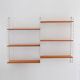 1960s Scandinavian Wall Shelving System in Fir