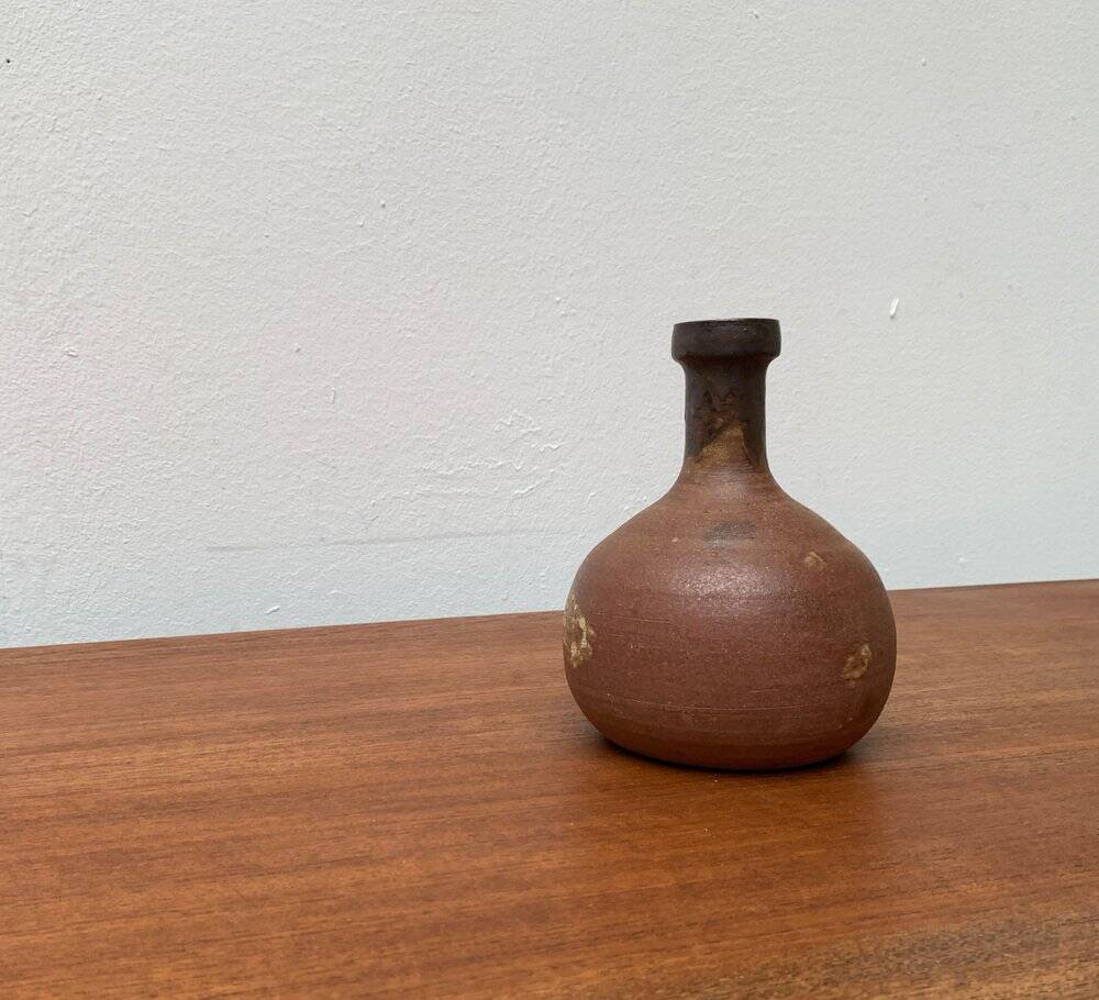 Mid-century German studio pottery vase by Melitta Teubner, 1960s.