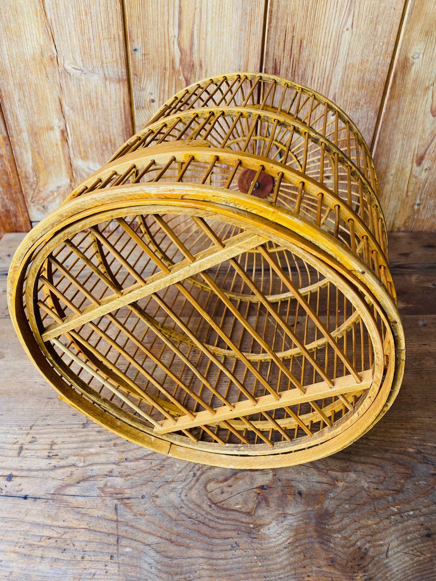 Old wooden bird cage