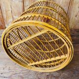 Cage à oiseau ancienne en bois