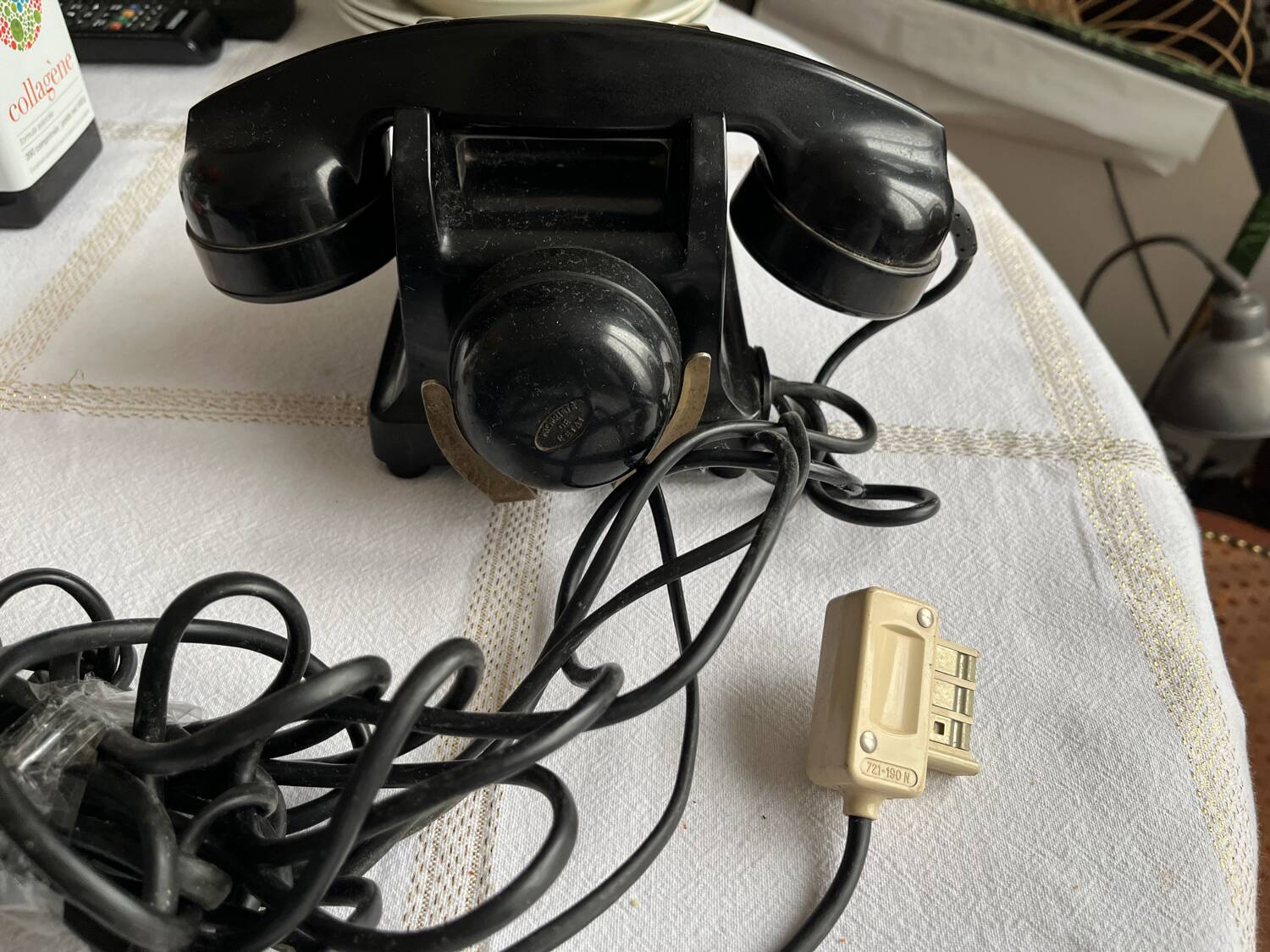 Old Bakelite telephone