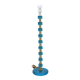 Nybro Armaturfabrik Lamp Blue Cast Glass and Brass Signed Sweden 1960