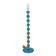 Nybro Armaturfabrik Lamp Blue Cast Glass and Brass Signed Sweden 1960