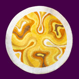 Yellow "Amoebe" Carpet from Desso, 1970