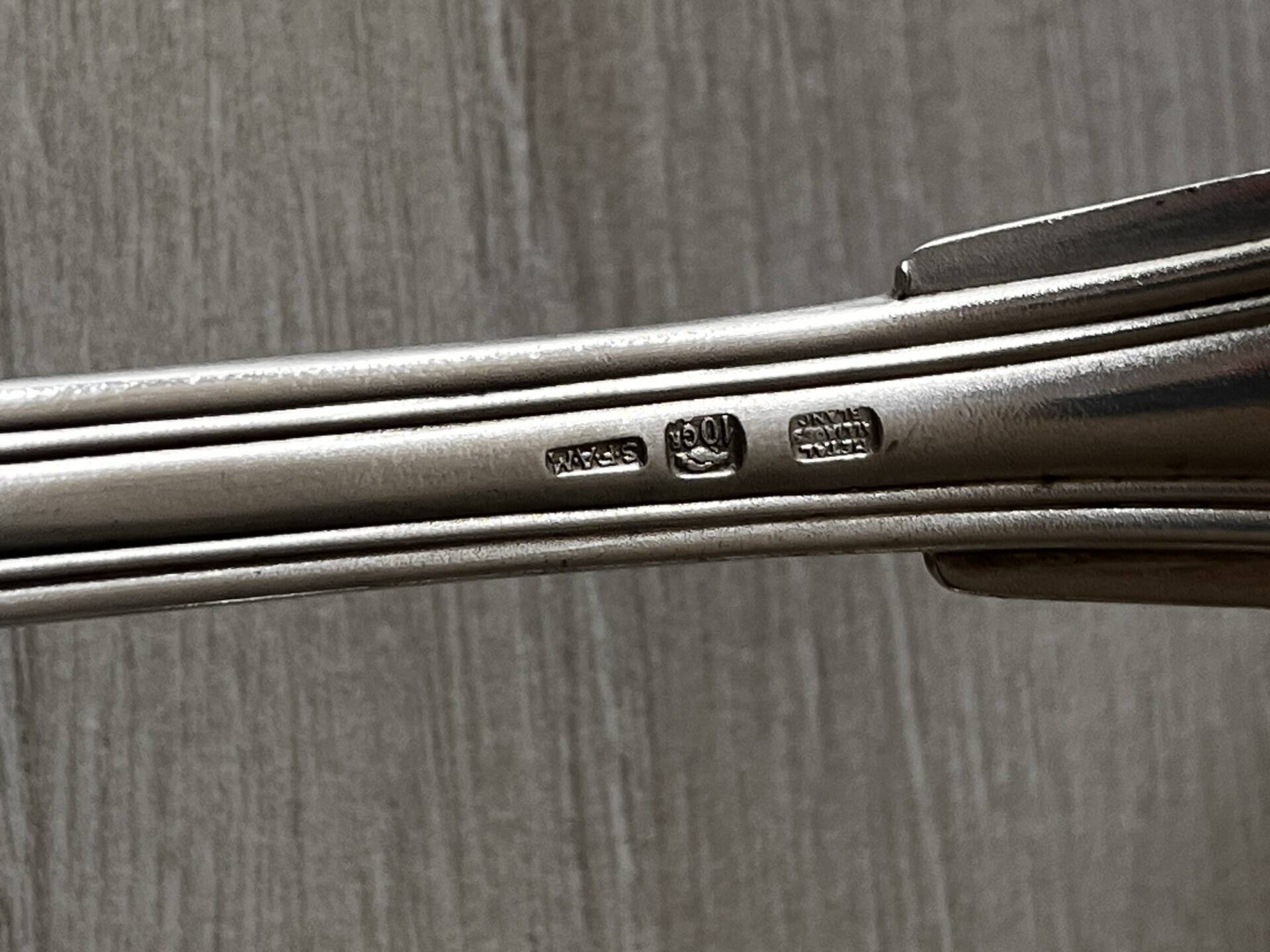 Old silver plated housewife