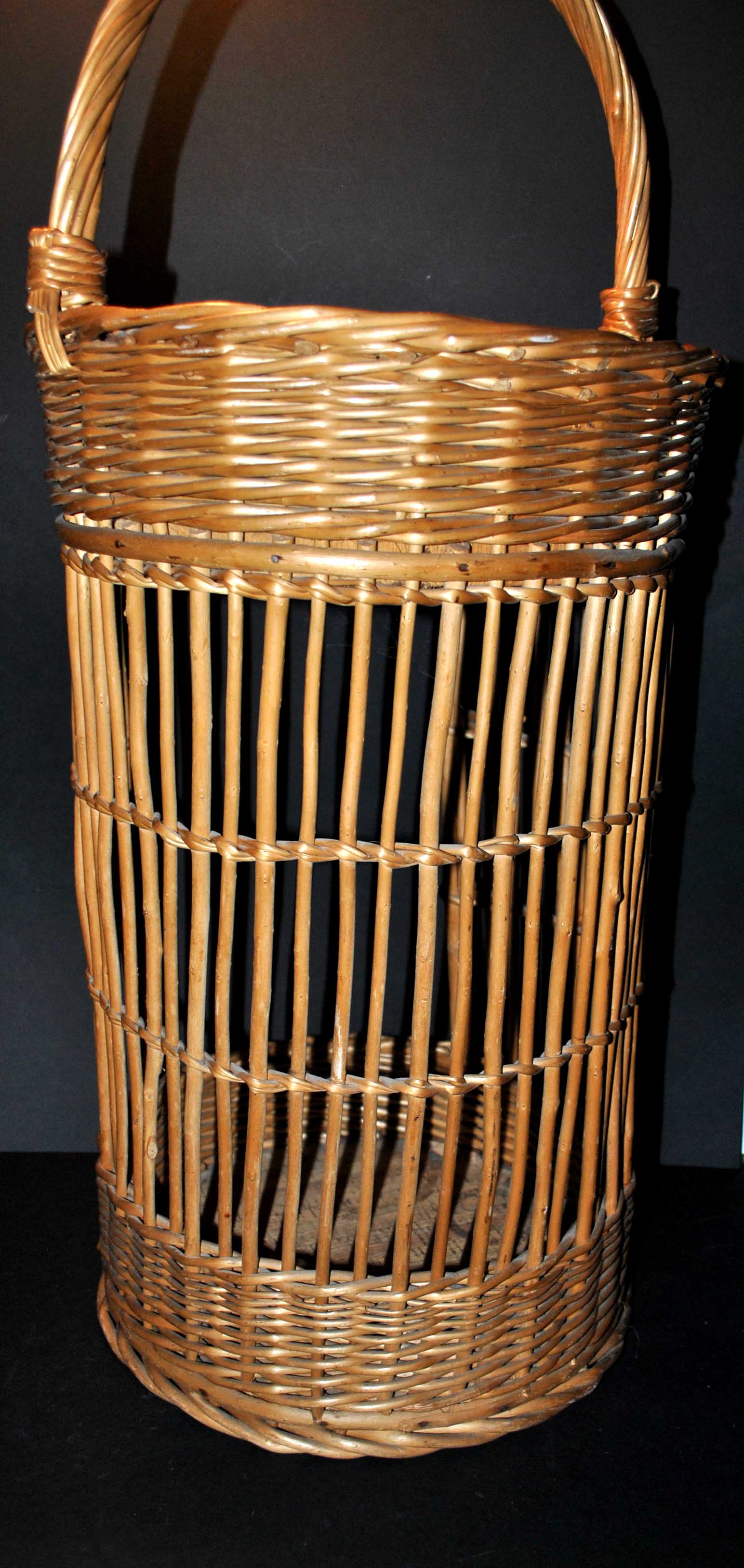 Panier bar vintage en osier