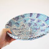 Large ceramic dish Fat lava Vallauris