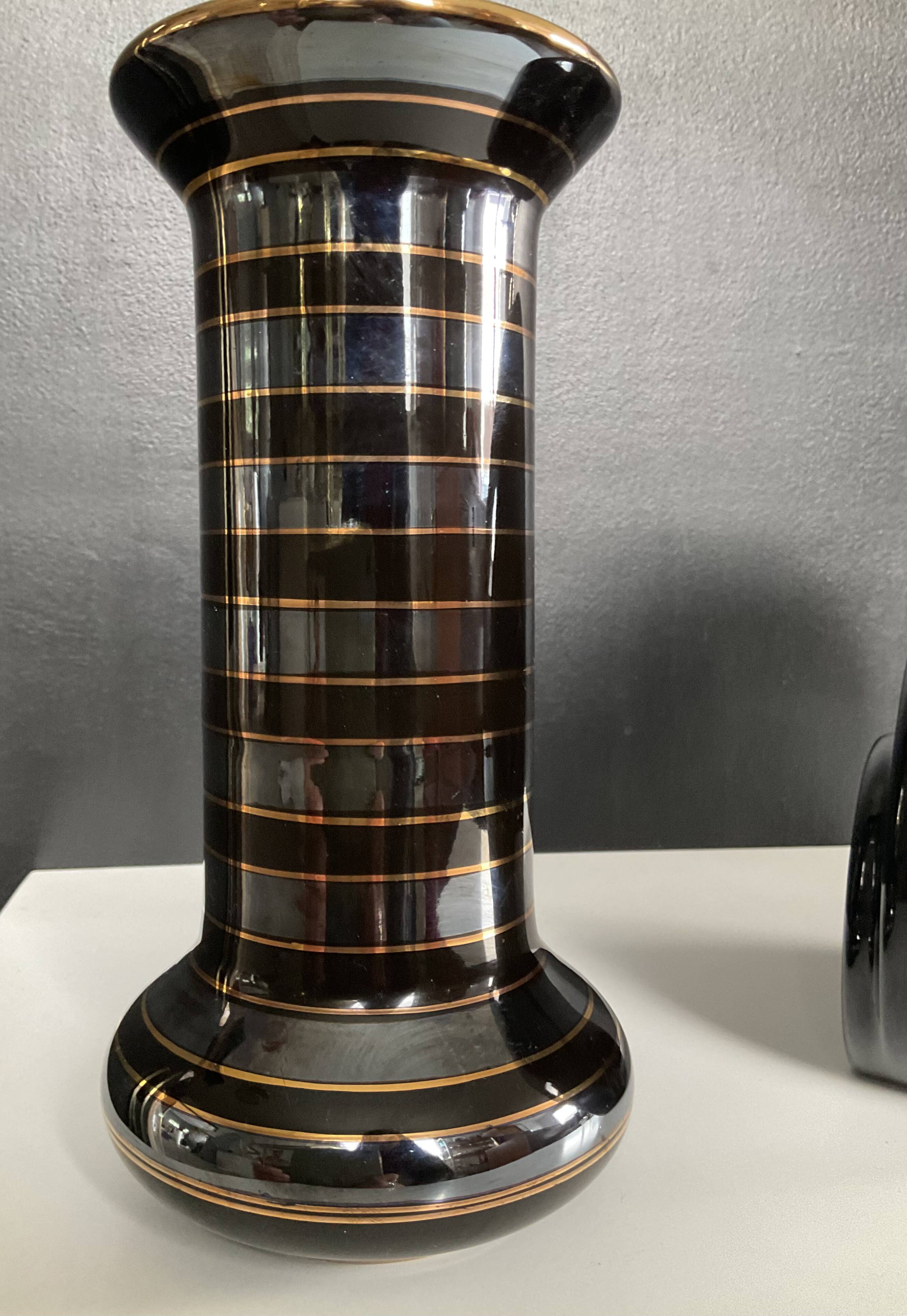Pair of Art Deco ceramic vases