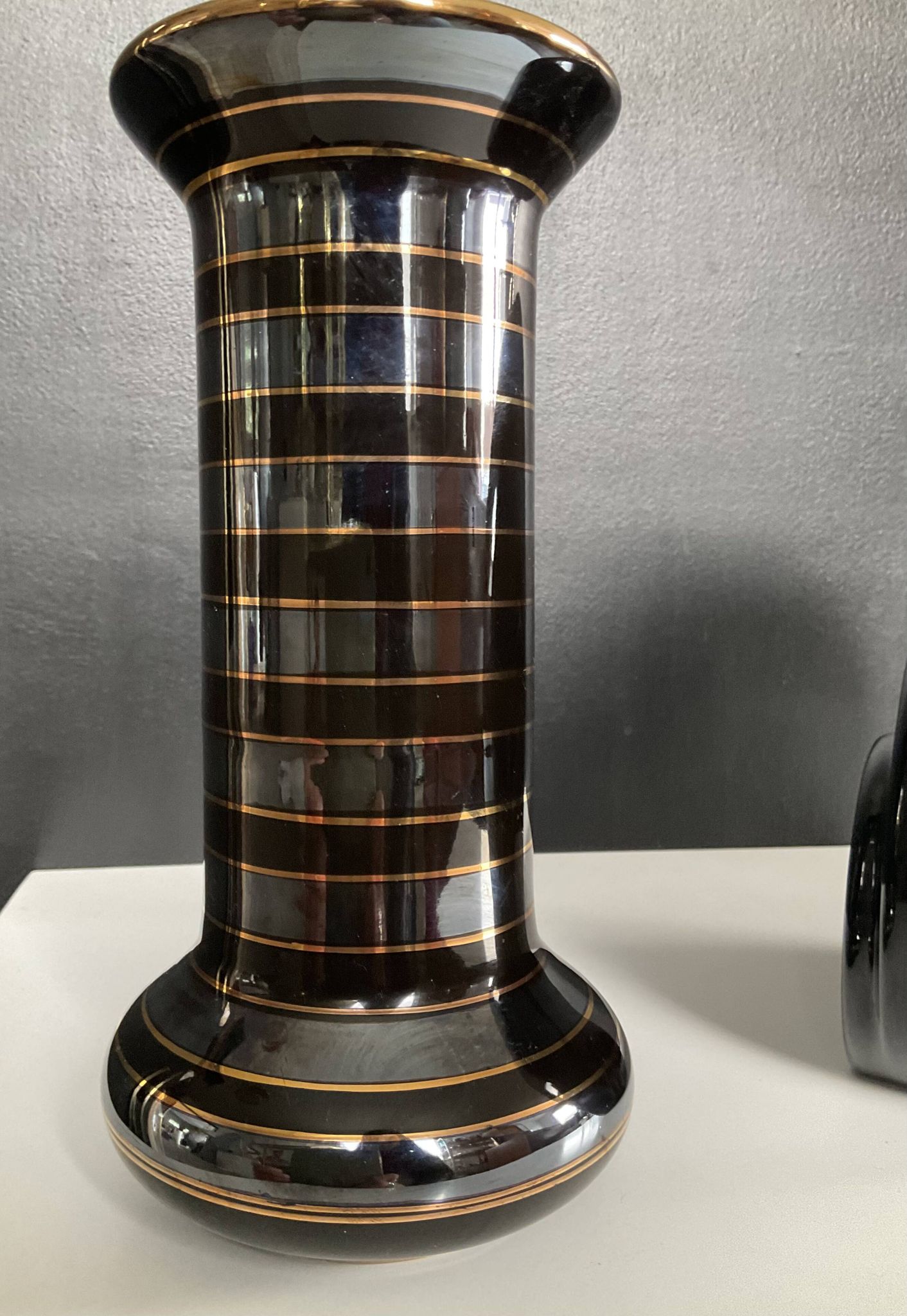 Duo de vases Art déco en céramique