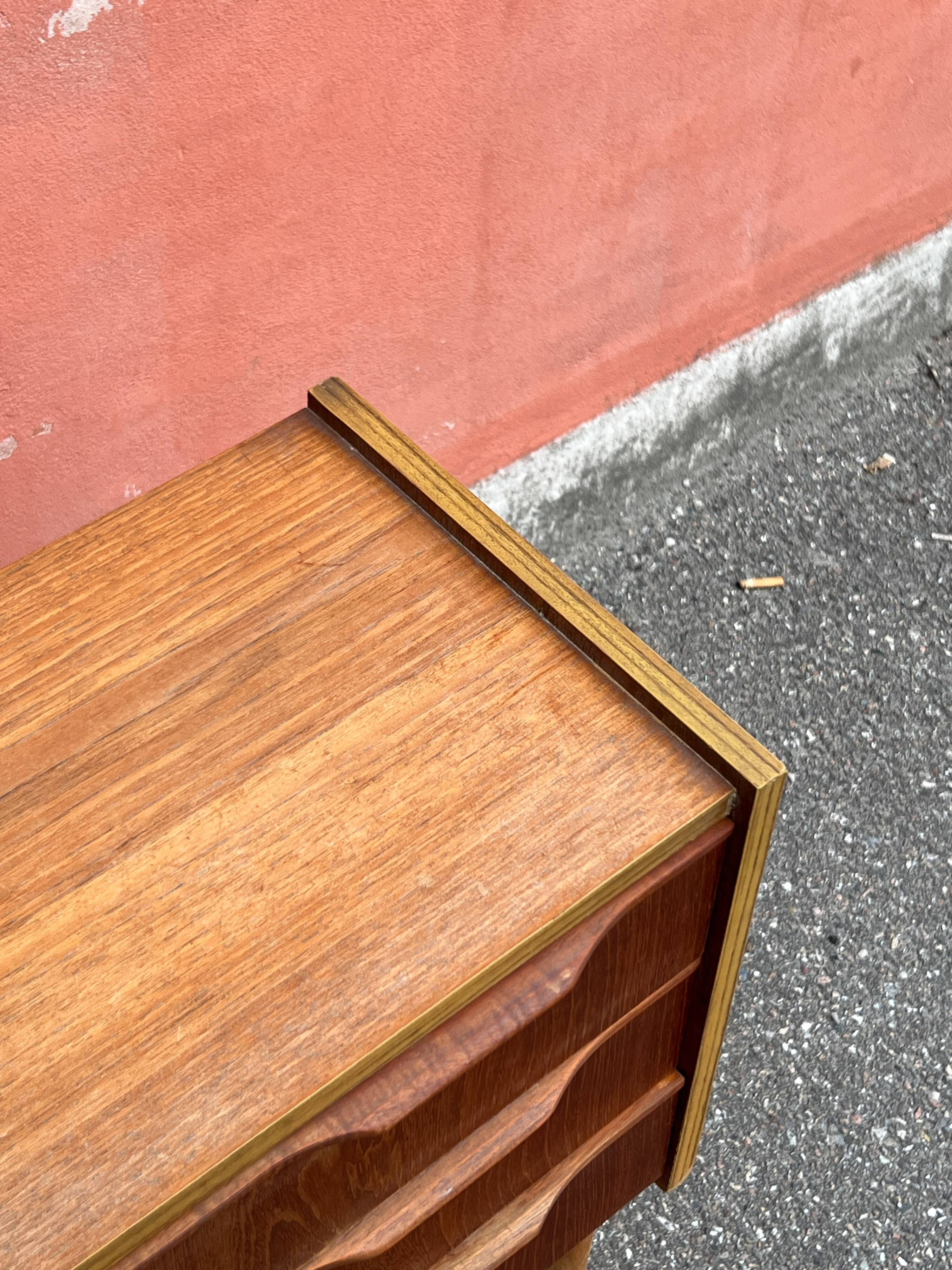 Danish vintage teak chest of drawers / nightstand, mid century modern, 1960