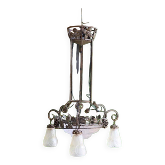 Imposing Art Deco chandelier - Degué