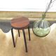Tabouret vintage atelier bois et métal