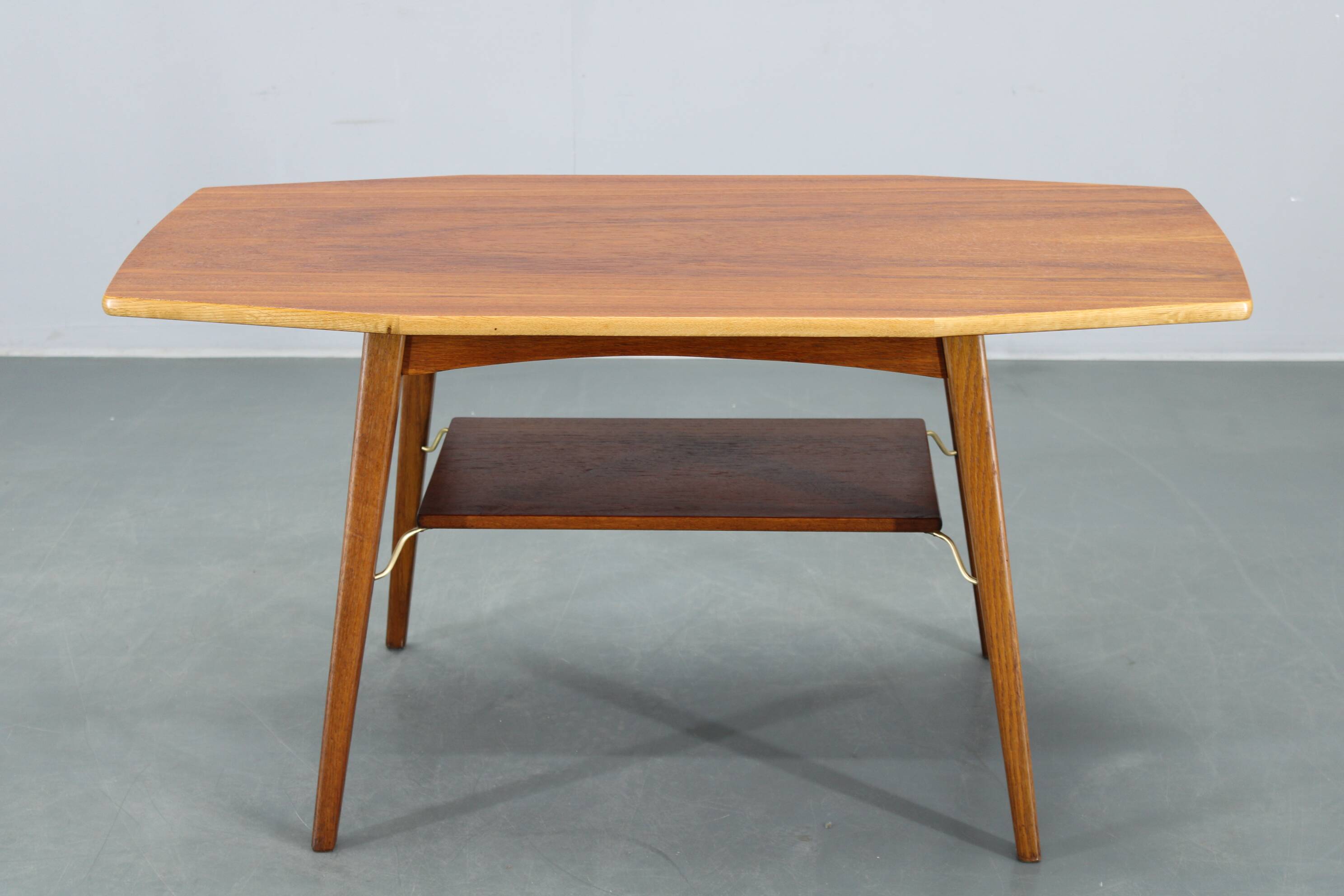 1960s Danish Teak and Oak  Coffee Table