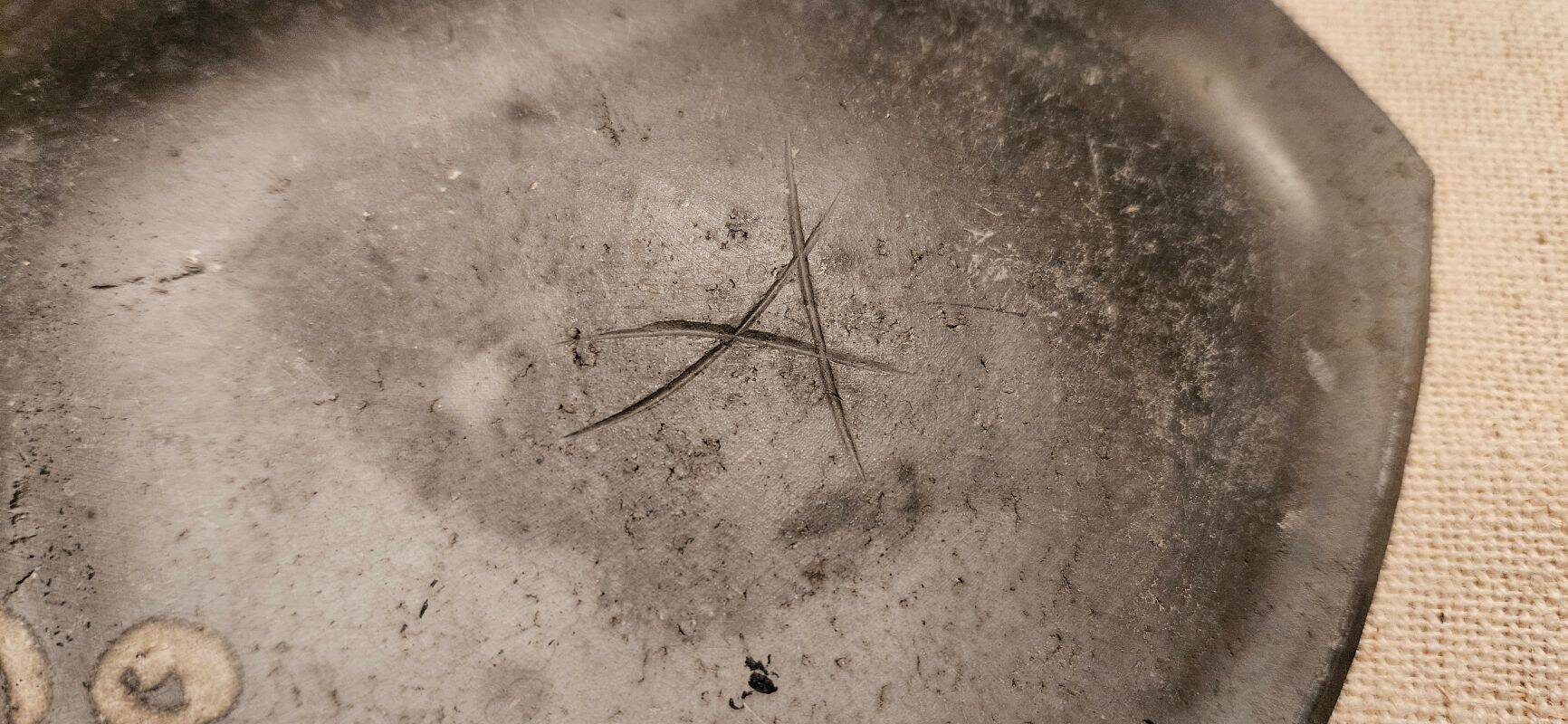 Oblong Raku Bowl Signed Anne Braut