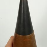 Decorative danish midcentury ceiling lamp in copper