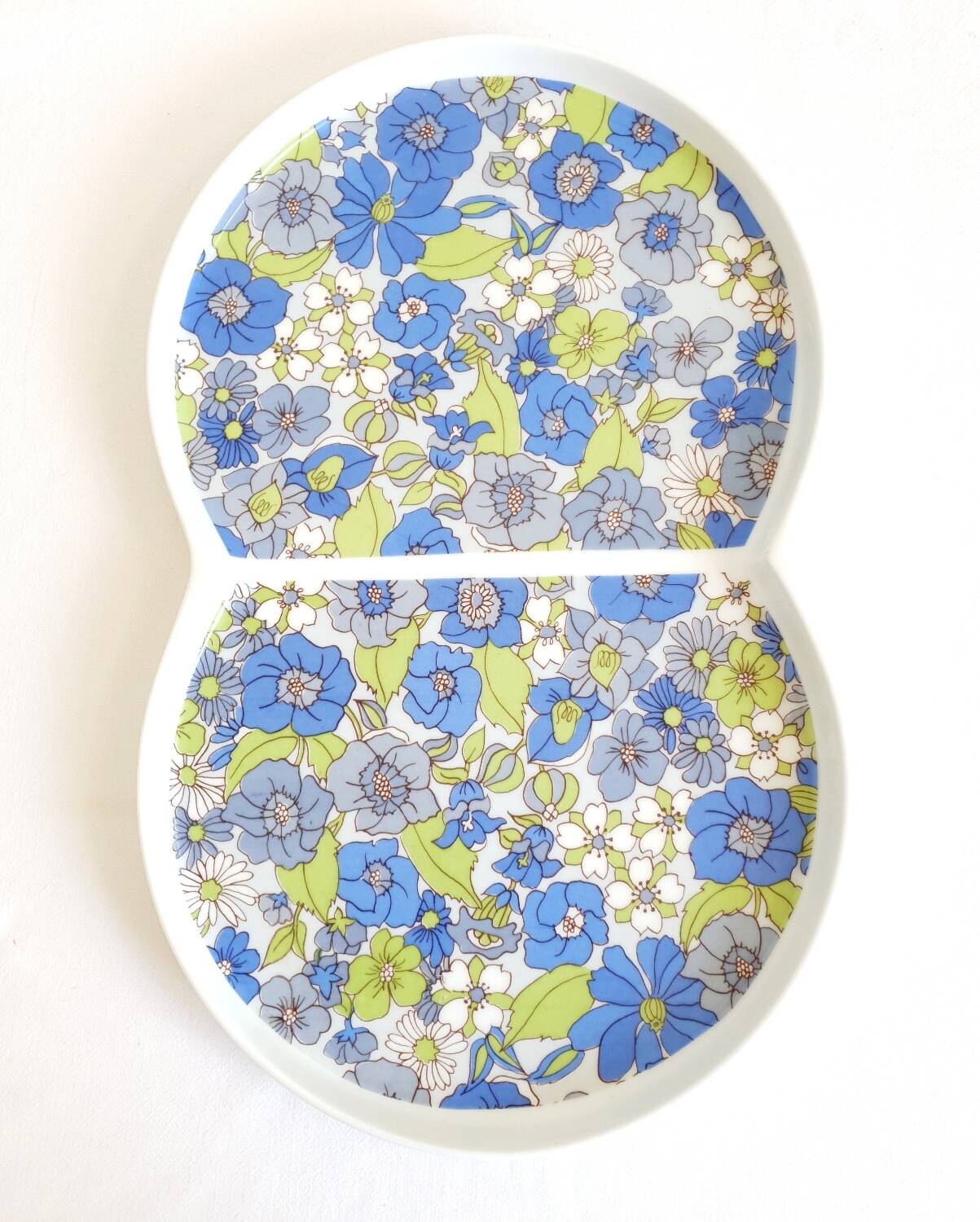Vintage porcelain floral dish