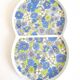 Plat fleuri en porcelaine vintage