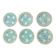 6 assiettes chinoises Wan Shou Wu Jiang