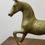 Vintage brass horse