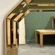 Octagonal Wall Mirror with Faceted Stained Glass Rim from Schöninger, 1970s