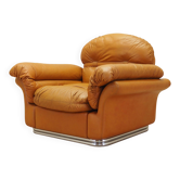 Fauteuil orange, design Space Age, années 1960, production : Italie