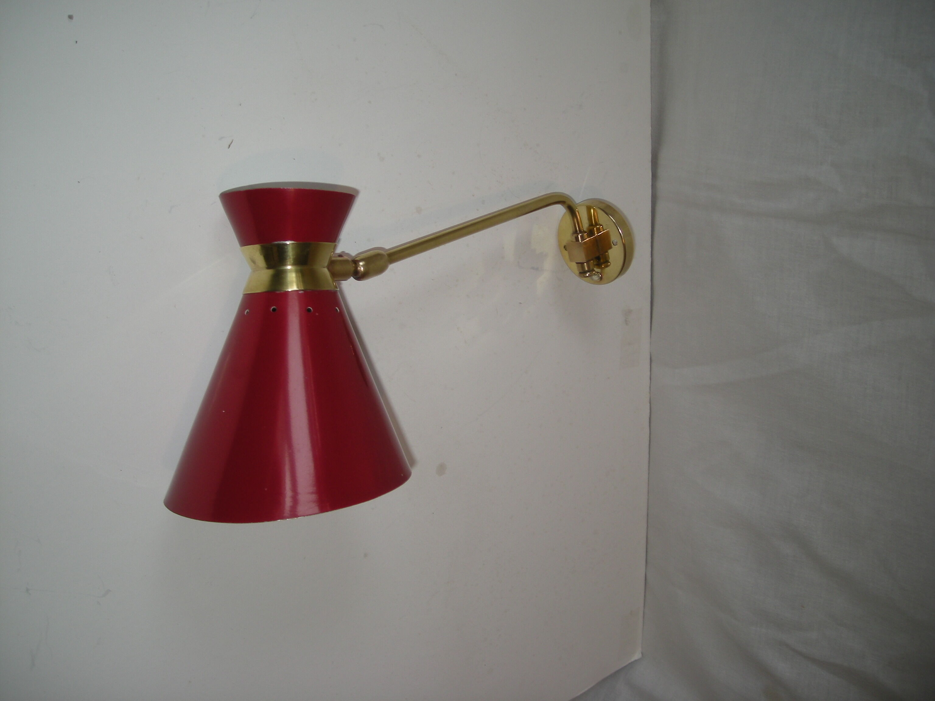 Diabolo arm wall lamp from the 50s