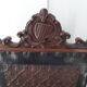 Spain truncated chair solid wood scuplté and leather