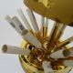 Cigarette holder, musical world map ashtray, vintage 60s