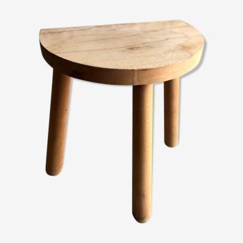 Tabouret tripode bois