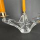 SCHNEIDER 3-branched crystal candlestick