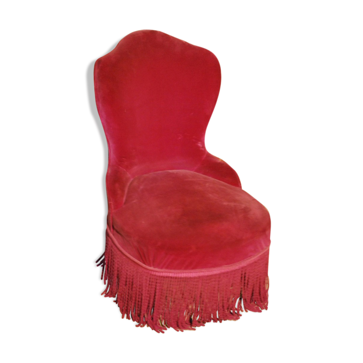 Fauteuil crapaud bordeaux