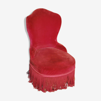 Fauteuil crapaud bordeaux