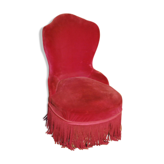 Fauteuil crapaud bordeaux