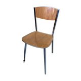 Chair feet compass metal chrome in formica brown 70